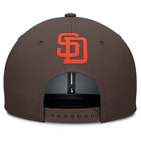Casquette Snapback Nike Pro Performance gris/marron pour homme des San Diego Padres