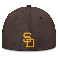 Men's Nike Gray/Brown San Diego Padres Rise Swoosh Performance Flex Hat