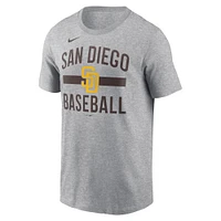 Men's Nike  Heather Gray San Diego Padres Arched T-Shirt