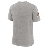 Men's Nike Heather Gray San Diego Padres Cooperstown Collection Eras Tri-Blend T-Shirt
