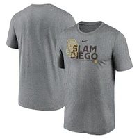 T-shirt Nike Heathered Charcoal San Diego Padres Local Rep Legend Performance pour homme