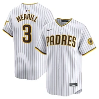 maillot Nike Jackson Merrill pour hommes, blanc, San Diego Padres Home Limited, limité