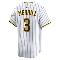 Maillot de joueur alternatif Nike Jackson Merrill blanc des San Diego Padres pour homme