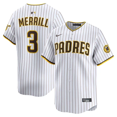 Maillot de joueur alternatif Nike Jackson Merrill blanc des San Diego Padres pour homme