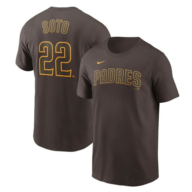 Men's Nike Fernando Tatis Jr. Gold San Diego Padres Name & Number T-Shirt