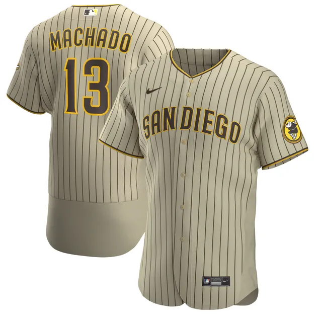 Men's Majestic Manny Machado Navy San Diego Padres Official Cool Base  Player Jersey