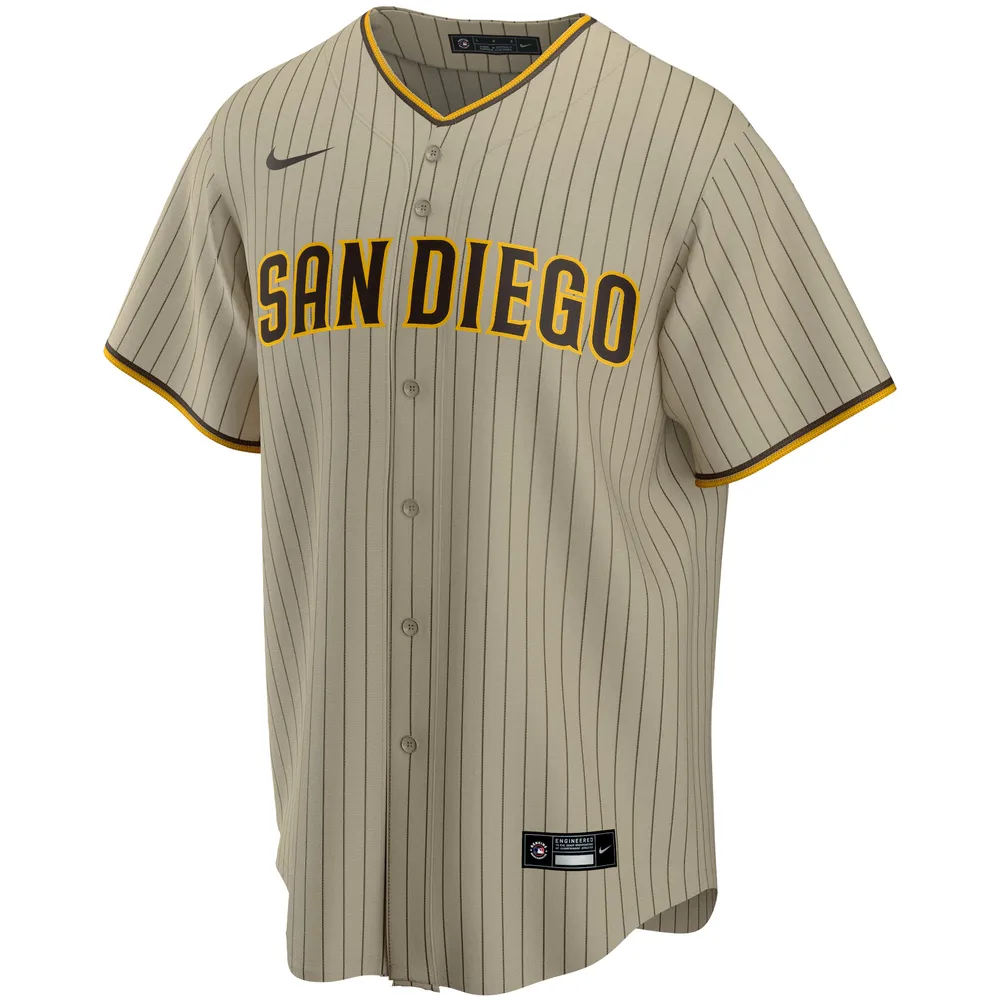 Men's Nike Tan San Diego Padres Alternate Replica Team Jersey, S