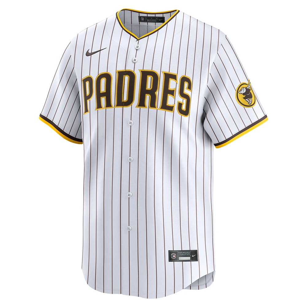 Maillot de joueur Nike Manny Machado blanc San Diego Padres Home Limited pour homme