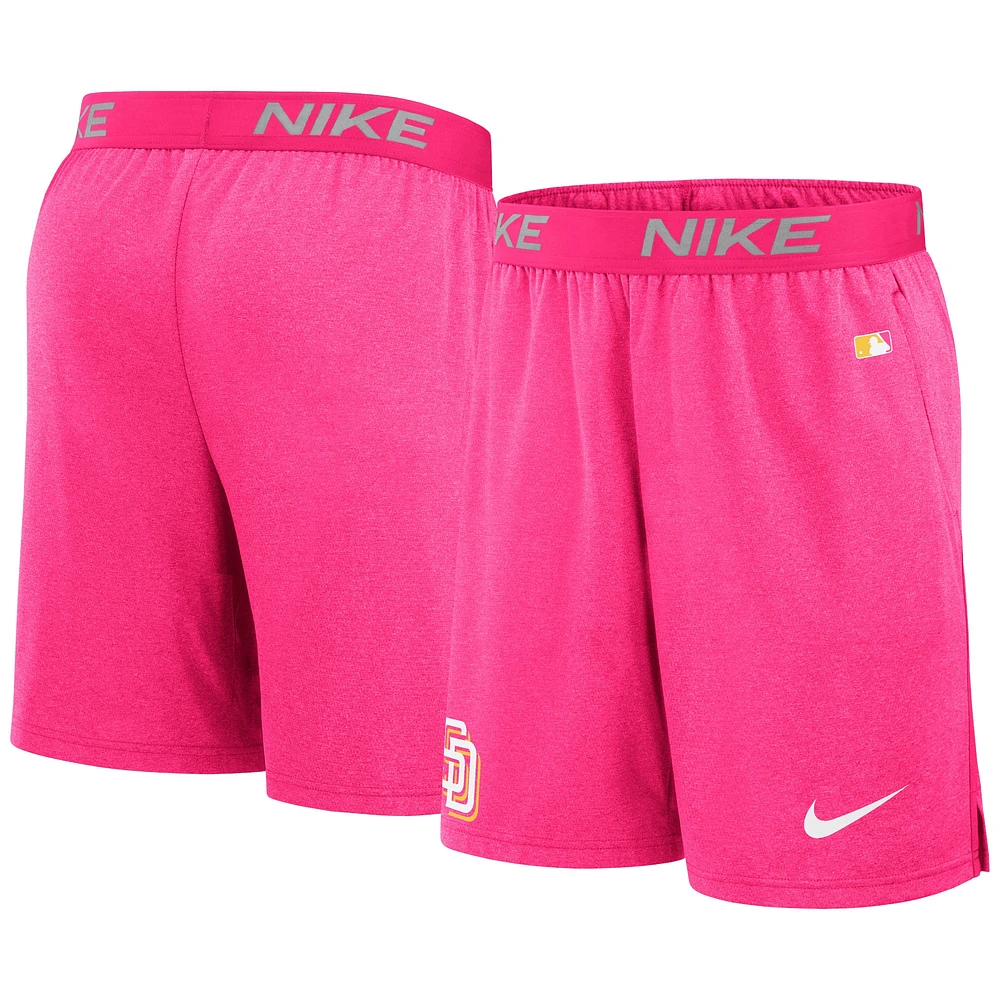 Men's Nike Pink San Diego Padres City Connect Authentic Collection Performance Practice Shorts