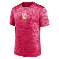 T-shirt Nike rose City Connect Authentic collection Practice Velocity Performance pour homme de la San Diego Padres