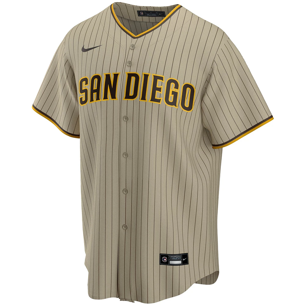 Maillot Nike Tan San Diego Padres Alternate Replica Team pour homme