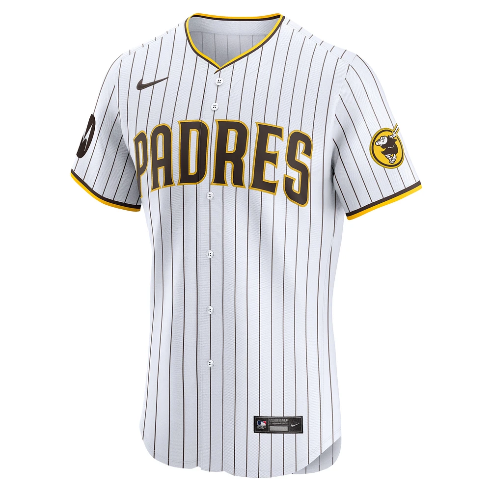 Maillot Nike Tony Fernández pour homme, blanc, San Diego Padres Home Elite Sponsor Patch Player