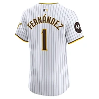 Maillot Nike Tony Fernández pour homme, blanc, San Diego Padres Home Elite Sponsor Patch Player