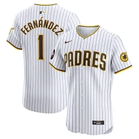 Men's Nike Tony Fernández White San Diego Padres Home Elite Sponsor Patch Player Jersey