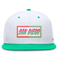 Casquette ajustée Nike San Diego Padres City Connect True pour homme, blanc/aqua