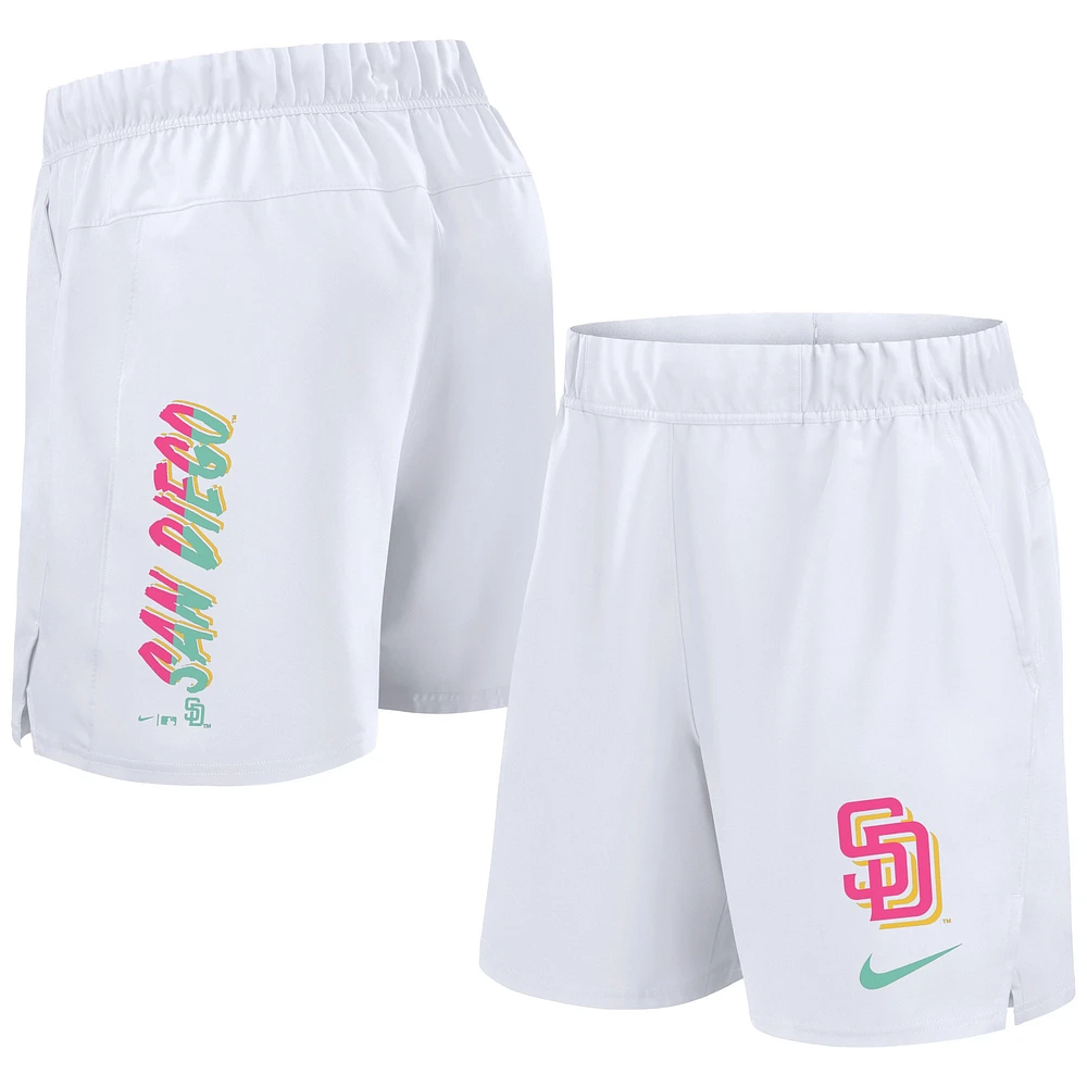 Men's Nike White San Diego Padres 2024 City Connect Woven Victory Performance Shorts