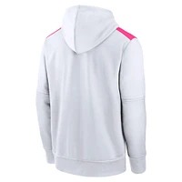 Men's Nike  White San Diego Padres Authentic Collection City Connect Therma Pullover Hoodie