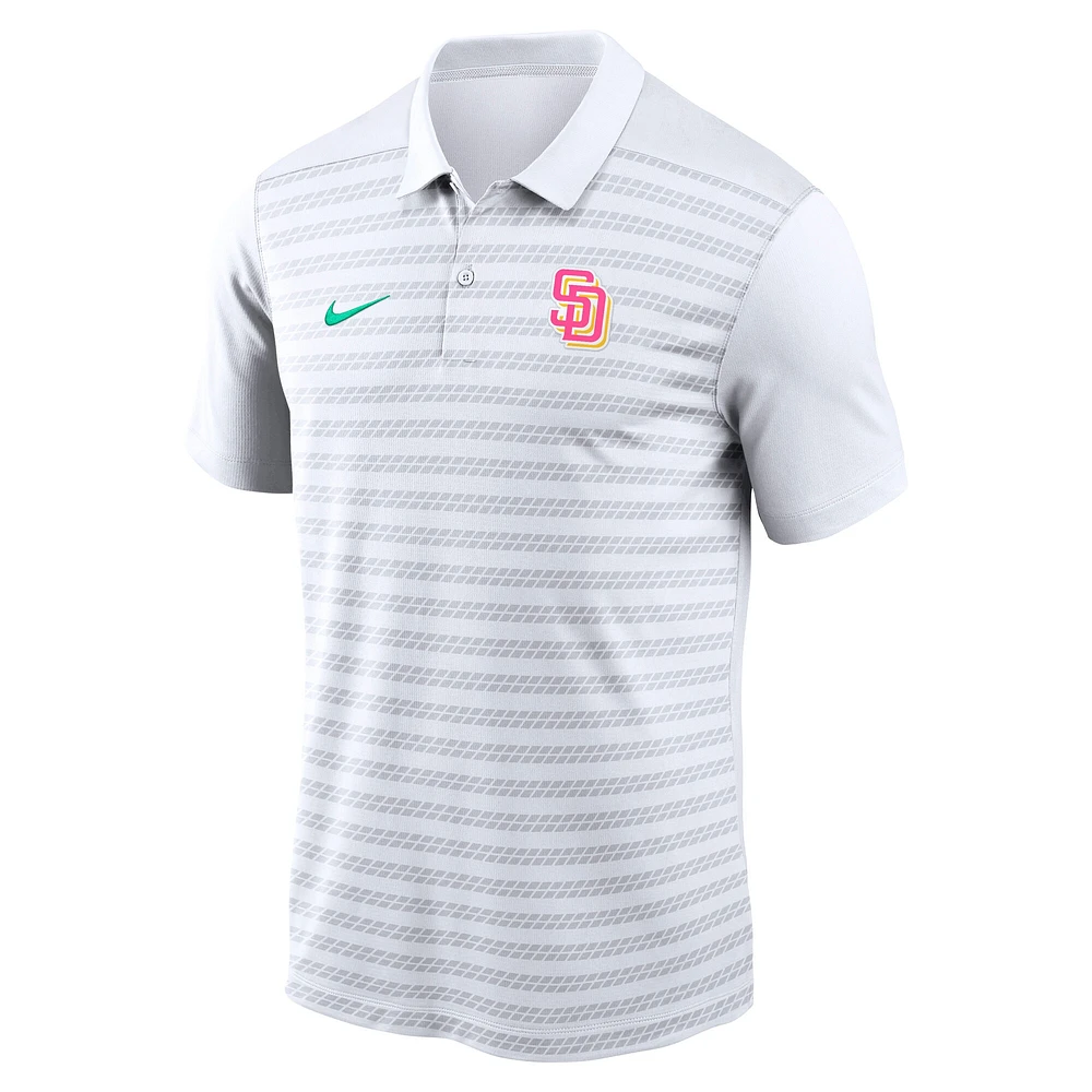 Men's Nike  White San Diego Padres Authentic Collection City Connect Victory Performance Polo