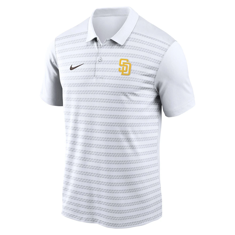 Men's Nike White San Diego Padres Authentic Collection Victory Performance Polo