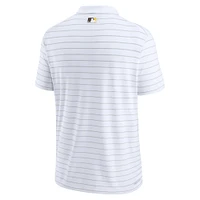 Polo Performance San Diego Padres Authentic Collection Victory à rayures Nike pour homme - Blanc