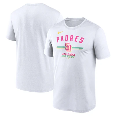 T-shirt Nike blanc San Diego Padres City Connect Legend Performance pour homme