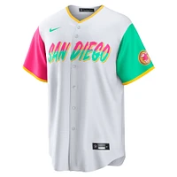 Maillot Nike pour homme San Diego Padres City Connect Replica Team blanc