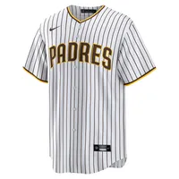 Homme Nike Xander Bogaerts Blanc/Marron San Diego Padres - Réplique officielle du maillot de joueur à domicile