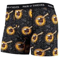 Men's Pair of Thieves Black San Diego Padres Super Fit 2-Pack Boxer Briefs Set