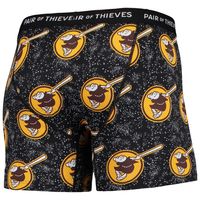 Men's Pair of Thieves Black San Diego Padres Super Fit 2-Pack Boxer Briefs Set