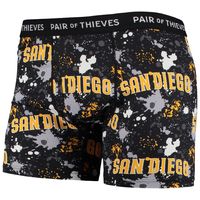 Men's Pair of Thieves Black San Diego Padres Super Fit 2-Pack Boxer Briefs Set