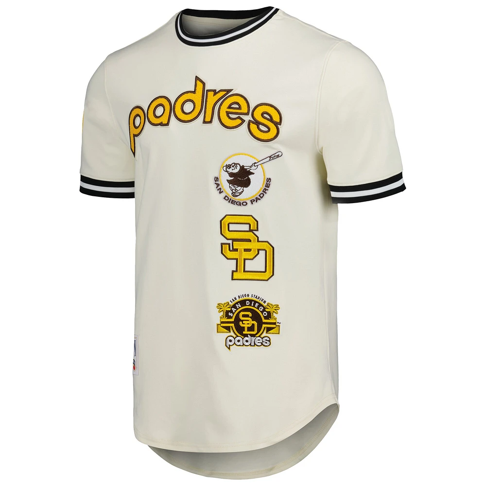 Men's Pro Standard Beige San Diego Padres Cooperstown Collection Retro Classic T-Shirt