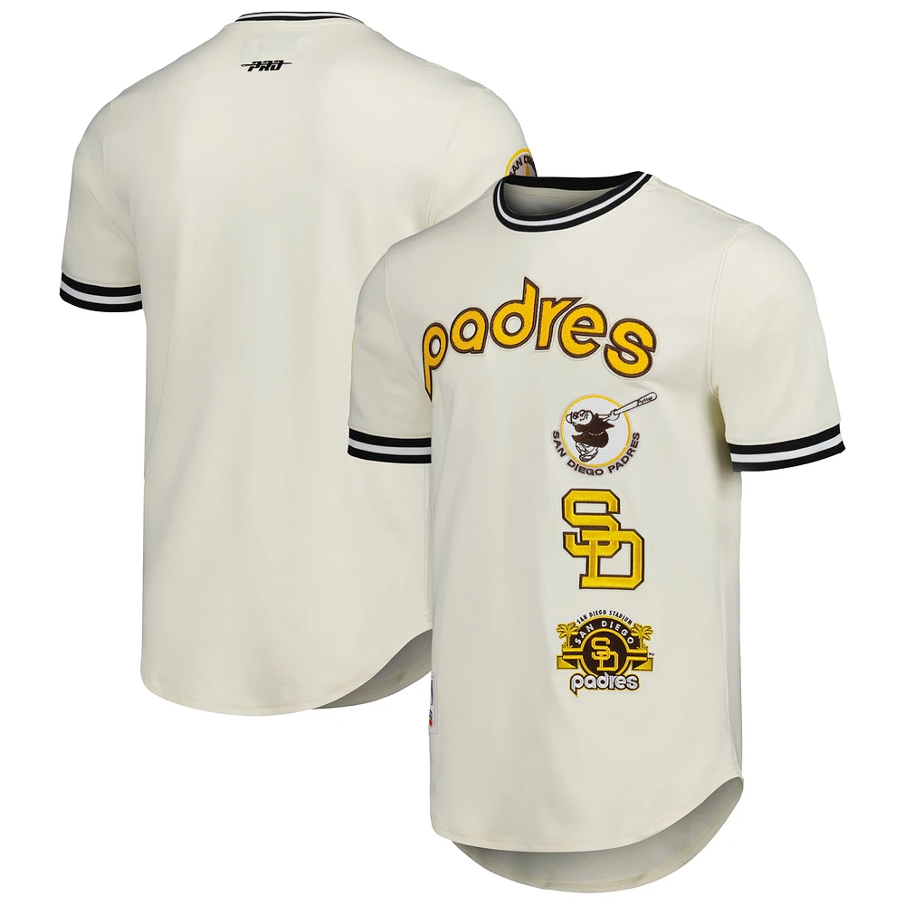 T-shirt classique rétro San Diego Padres Cooperstown Collection pour homme Pro Standard beige