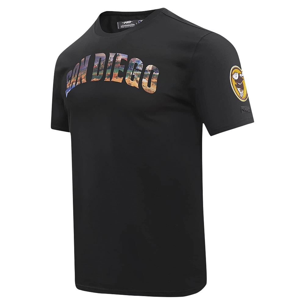 Men's Pro Standard Black San Diego Padres Cityscape T-Shirt