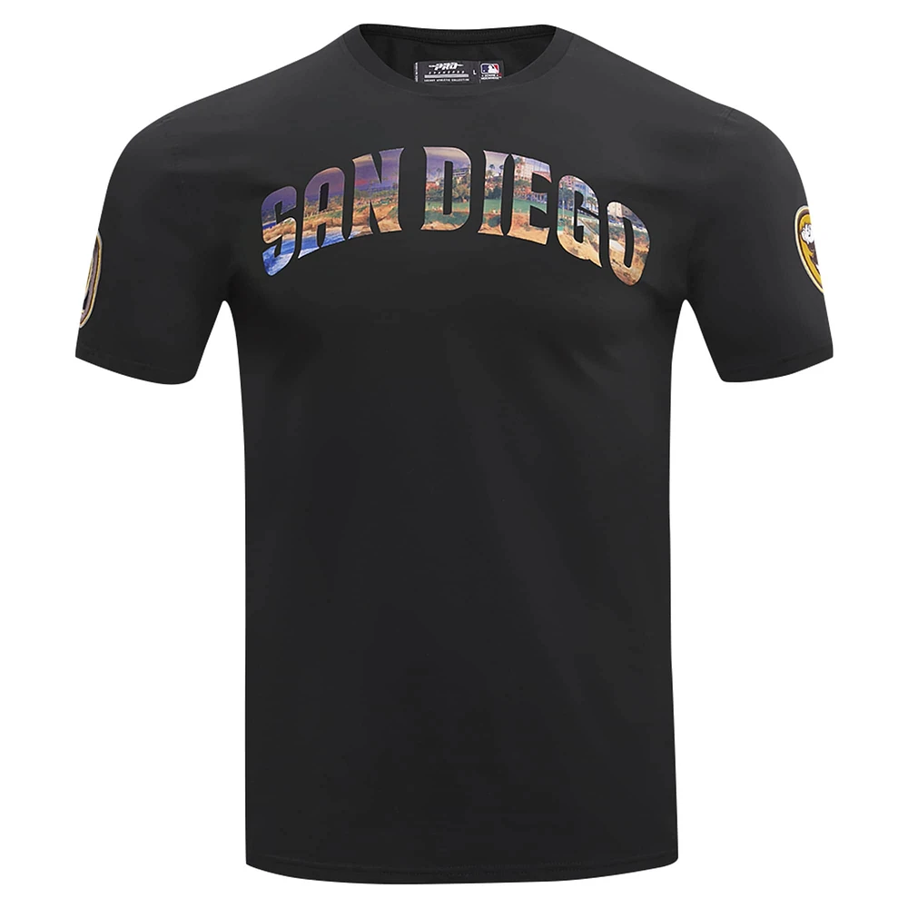 Men's Pro Standard Black San Diego Padres Cityscape T-Shirt