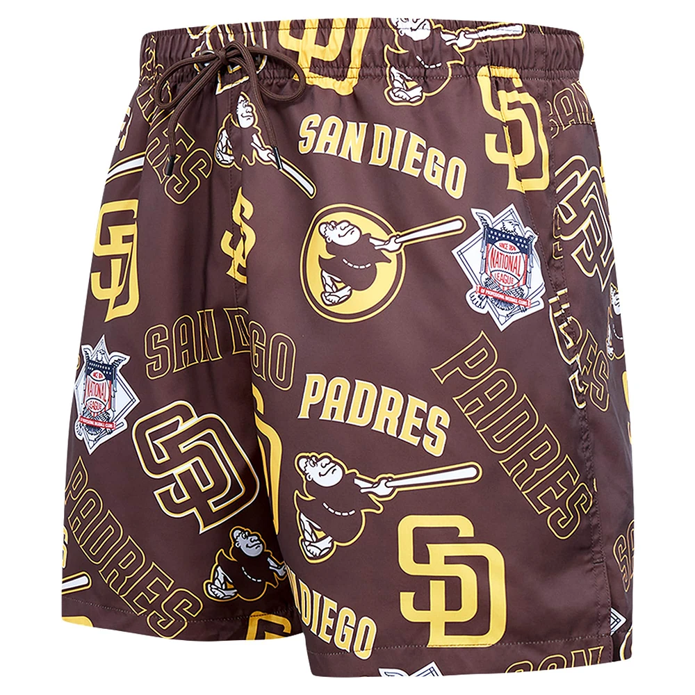 Short tissé Pro Standard noir des Padres de San Diego pour hommes