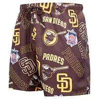 Men's Pro Standard Black San Diego Padres Toss Logo Woven Shorts