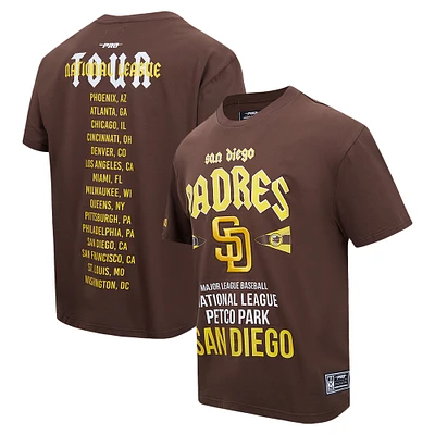 Men's Pro Standard Brown San Diego Padres Oversized City Tour T-Shirt