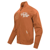 Men's Pro Standard Brown San Diego Padres Paint The City Twill Full-Zip Jacket