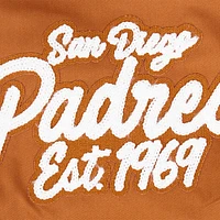 Men's Pro Standard Brown San Diego Padres Paint The City Twill Full-Zip Jacket