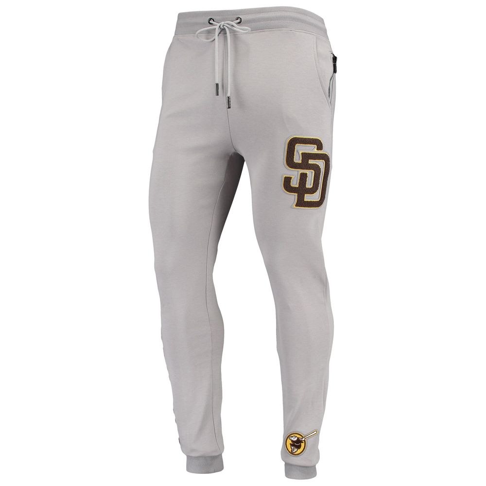 Men's Pro Standard Gray San Diego Padres Logo Jogger Pants