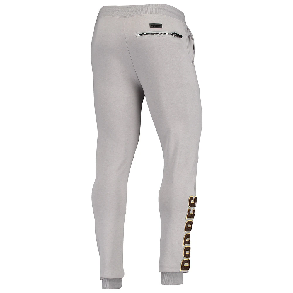 Men's Pro Standard Gray San Diego Padres Logo Jogger Pants