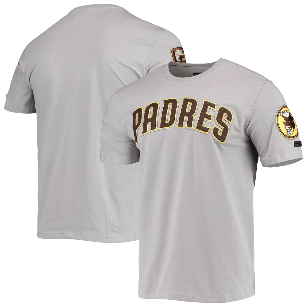 Men's Pro Standard Gray San Diego Padres Team Logo T-Shirt