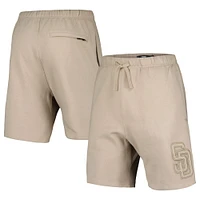 Men's Pro Standard Khaki San Diego Padres Neutral Fleece Shorts