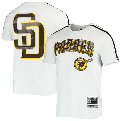 T-shirt à bandes Pro Standard blanc/San Diego Padres pour homme