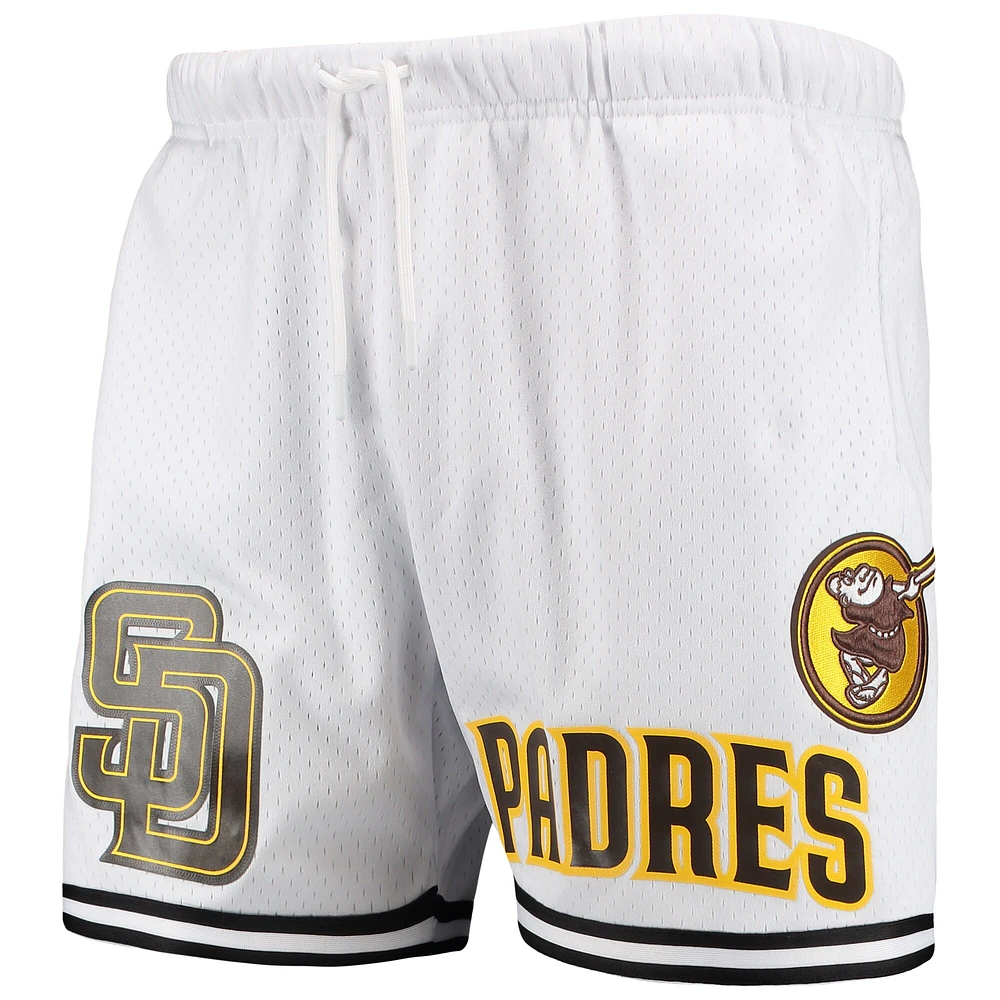 Men's Pro Standard White San Diego Padres Logo Mesh Shorts