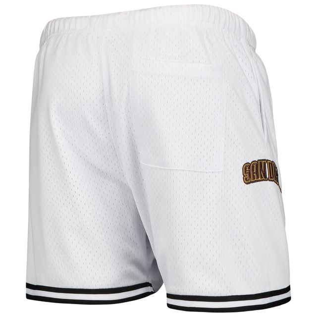 Short en maille avec logo San Diego Padres Pro Standard pour homme, blanc