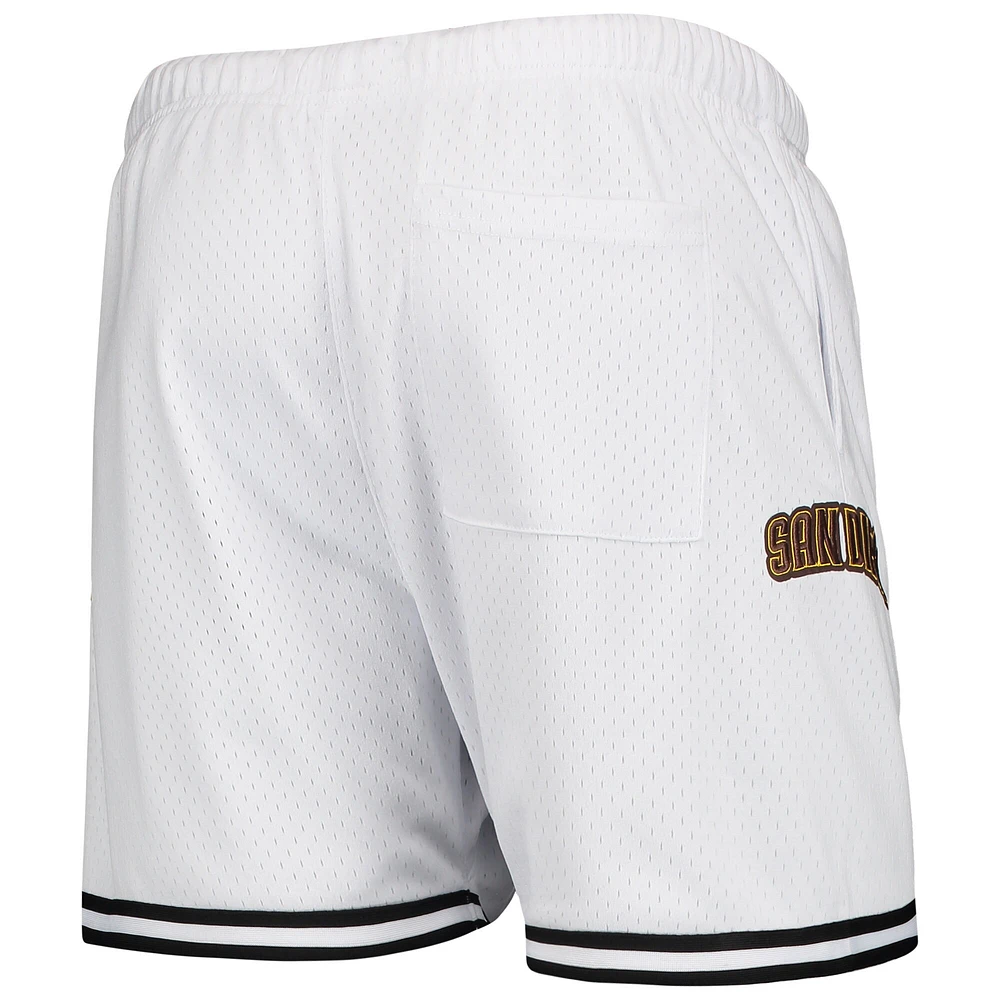 Men's Pro Standard White San Diego Padres Logo Mesh Shorts