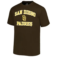 Men's Profile Brown San Diego Padres Big & Tall Heart Soul T-Shirt