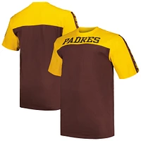 Men's Profile Gold/Brown San Diego Padres Big & Tall Yoke Knit T-Shirt