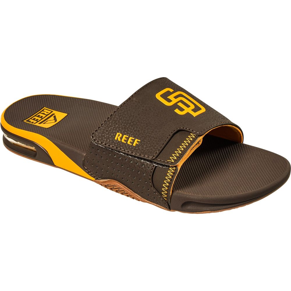 Men's REEF San Diego Padres Fanning Slide Sandals